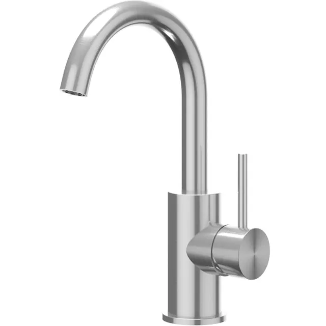 Wastafelkraan IVY Concord Draaibare Uitloop Coldstart Geborsteld RVS316