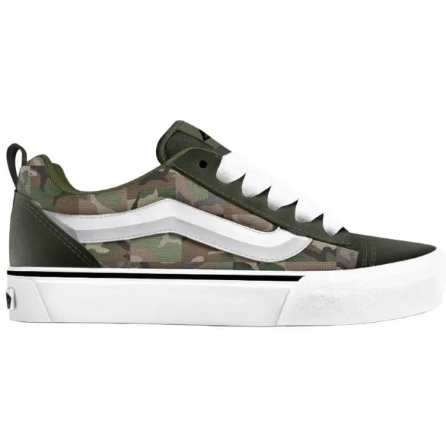 Vans Knu Skool suède sneakers met print - donkergroen/groen