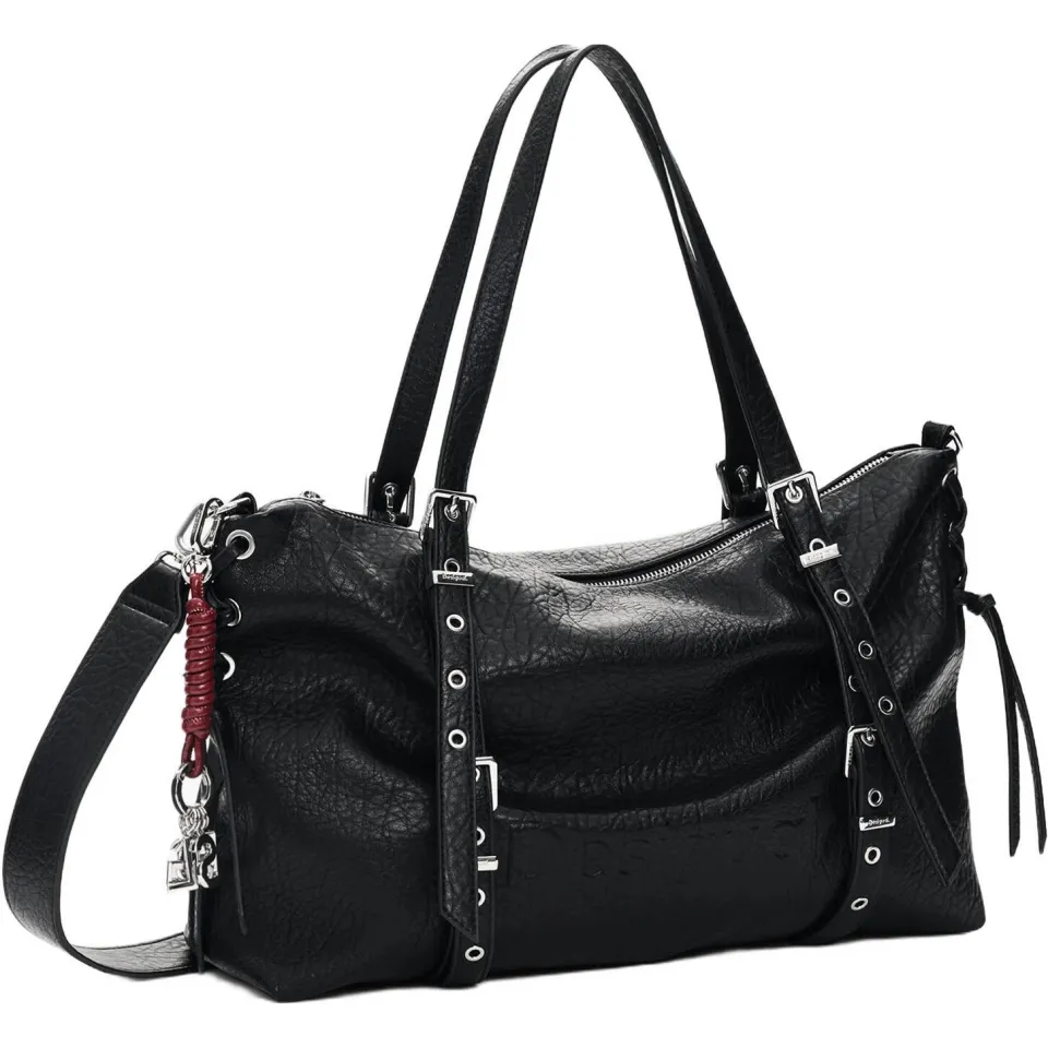 Desigual Half Logo Lanuza shopper schoudertas zwart, foto 3