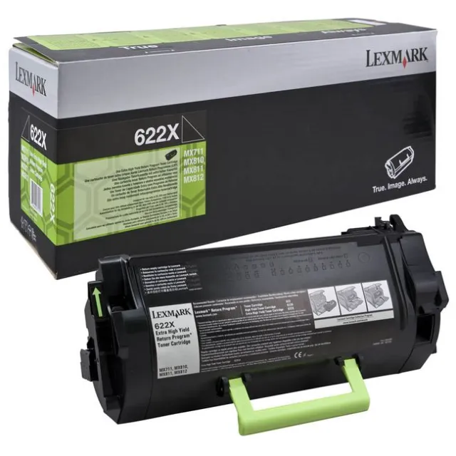 Lexmark 62D2X00 (622X) Toner Zwart Extra hoge capaciteit