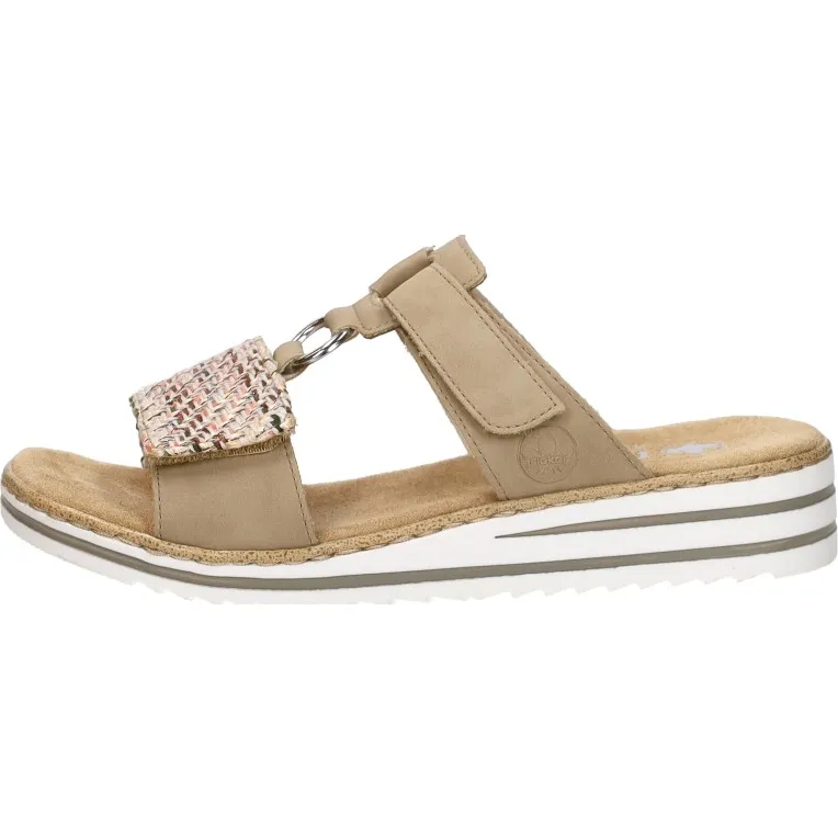 Rieker V06P9 slippers beige