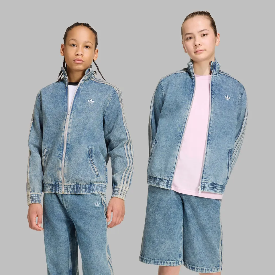 Adidas Originals Firebird denim jack lichtblauw, foto 4