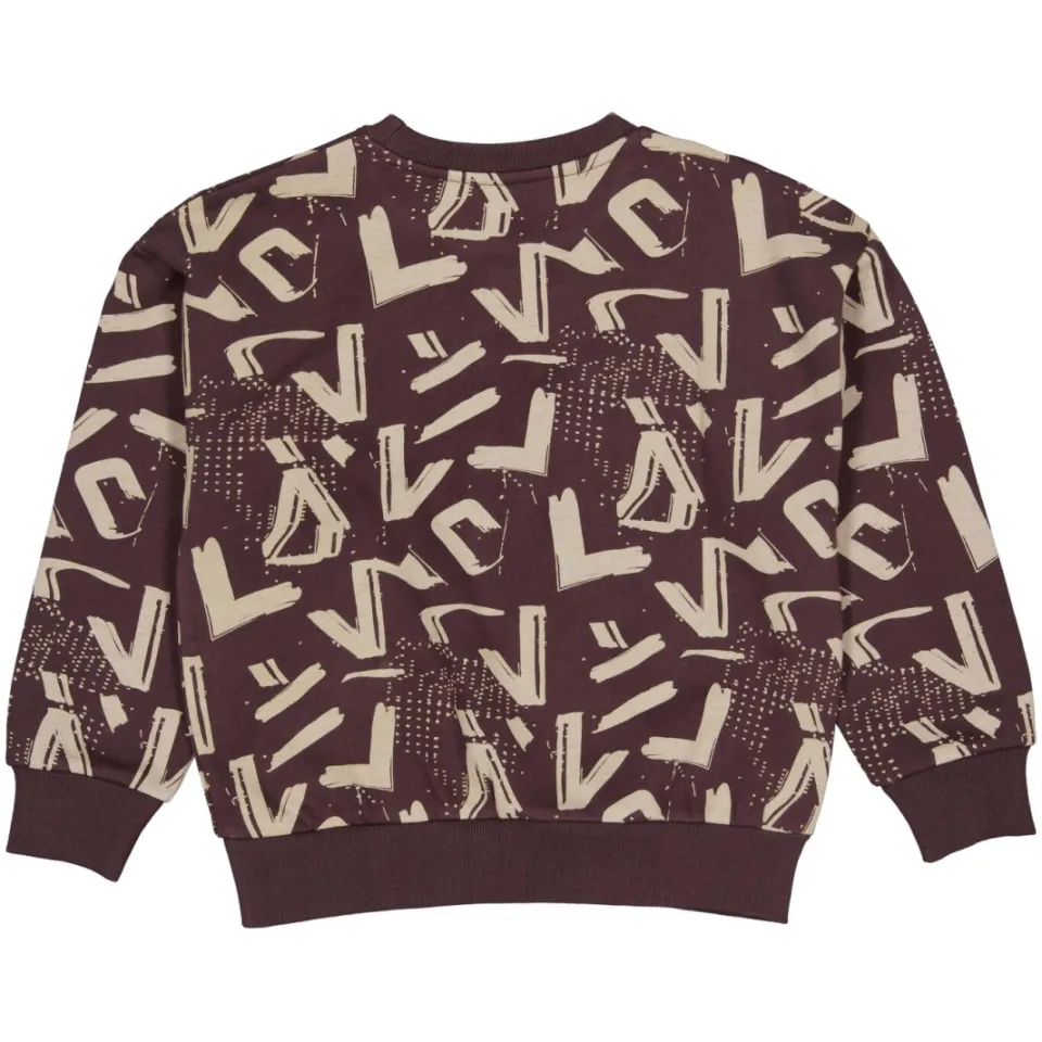 LEVV sweater met print - bruin/beige, foto 2