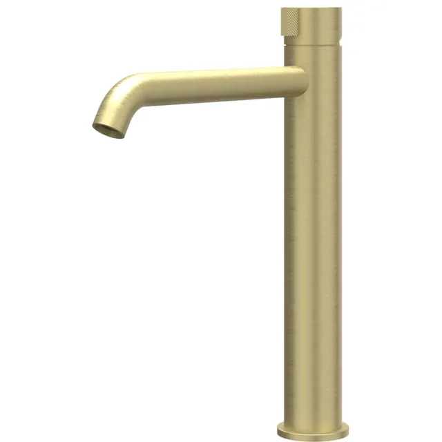 IVY Tribe Model L Coldstart wastafelkraan mat goud PVD Geborsteld RVS316 Mat Goud PVD