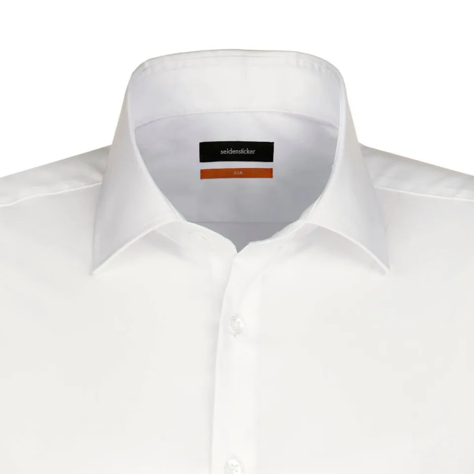 Seidensticker slim fit overhemd ecru, foto 4