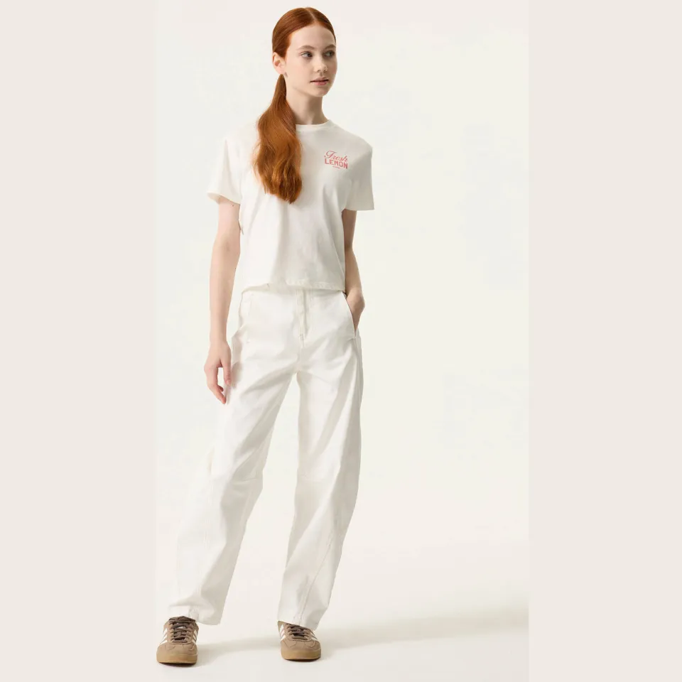 Garcia T-shirt met backprint wit