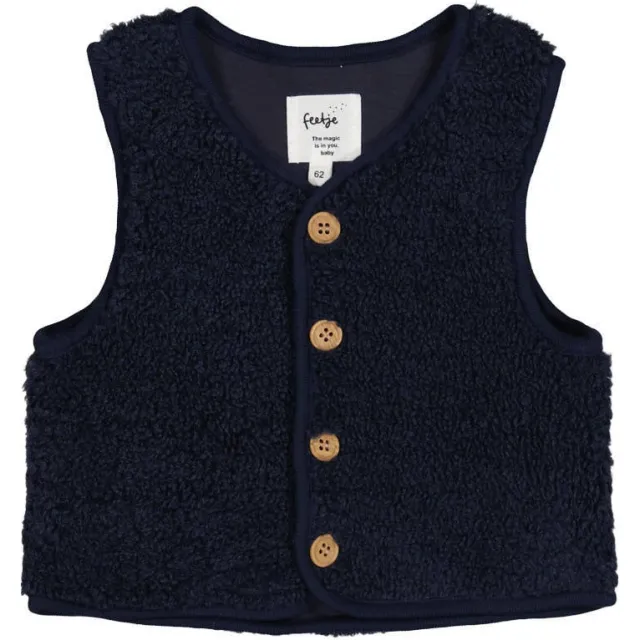 Feetje teddy gilet Built for Fun - marineblauw, foto 2