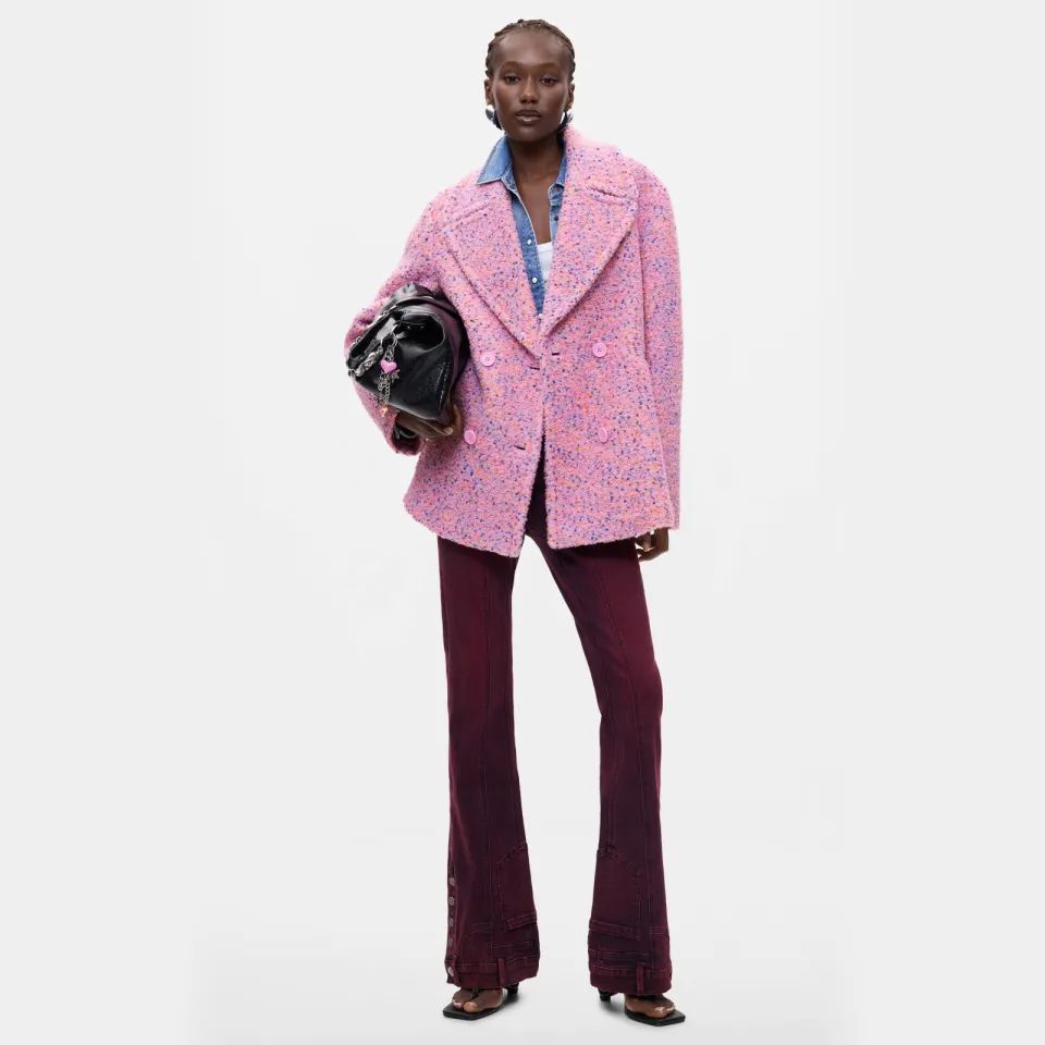 Desigual Bottone wintermantel roze, foto 4