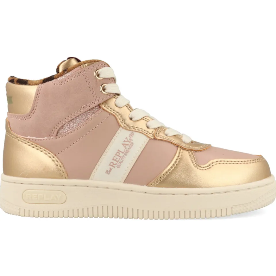 Replay Epic JR 4 hoge sneakers roze, foto 3