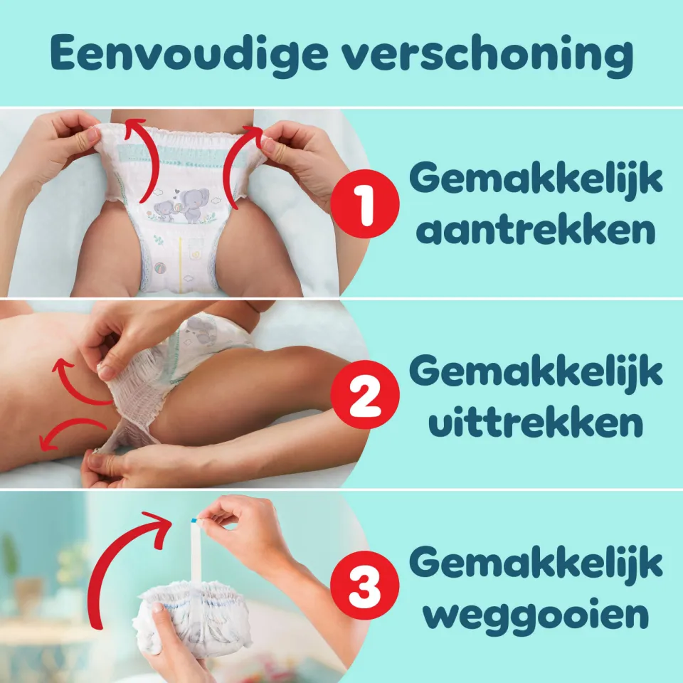 Pampers Premium Protection luierbroekjes maat 4 168 stuks, foto 3