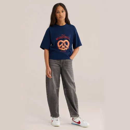 WE Fashion t-shirt met print donkerblauw, foto 3