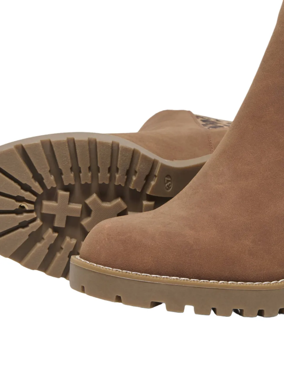 Only Onlbarbara Noos chelsea boots met blokhak - cognac/panter, foto 5