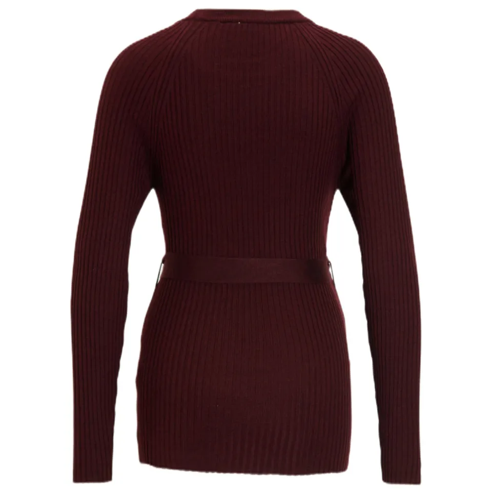 LOVE2WAIT zwangerschaps longsleeve donkerrood, foto 2