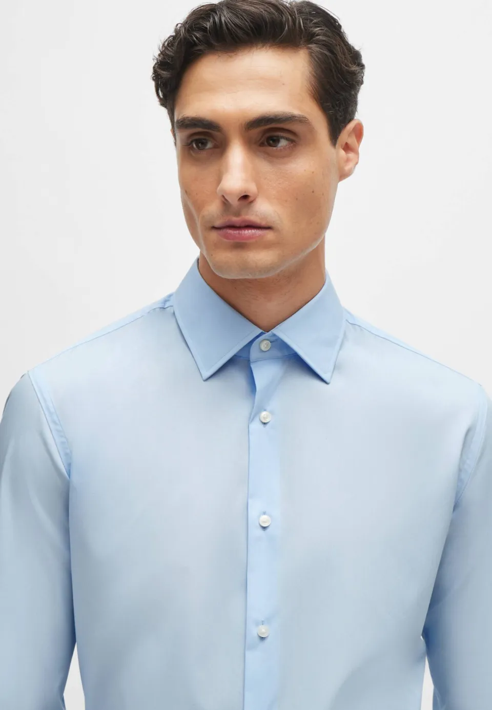 Boss slim fit overhemd H-HANK light/pastel blue, foto 6