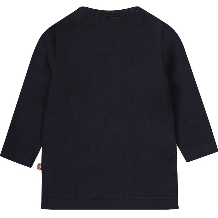 Dirkje longsleeve met printopdruk blauw, foto 3