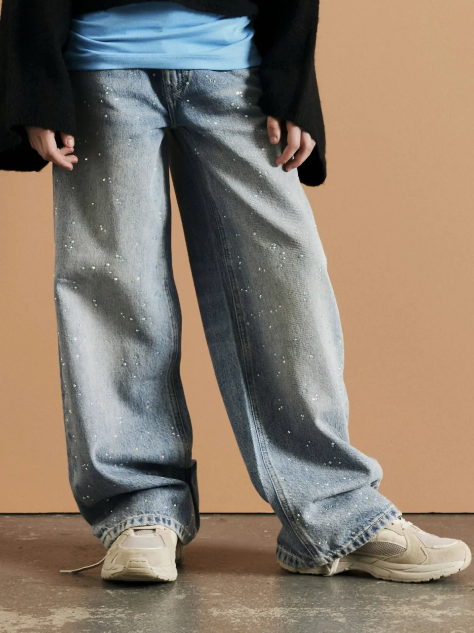 NAME IT KIDS NKFBELLA wide leg jeans met print - blauw, foto 5