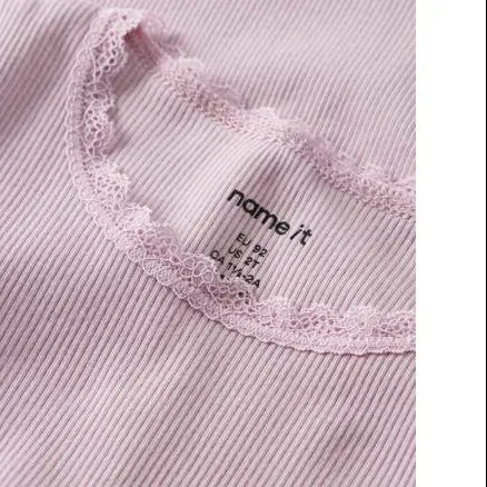 NAME IT t-shirt rib gebreid lila, foto 5