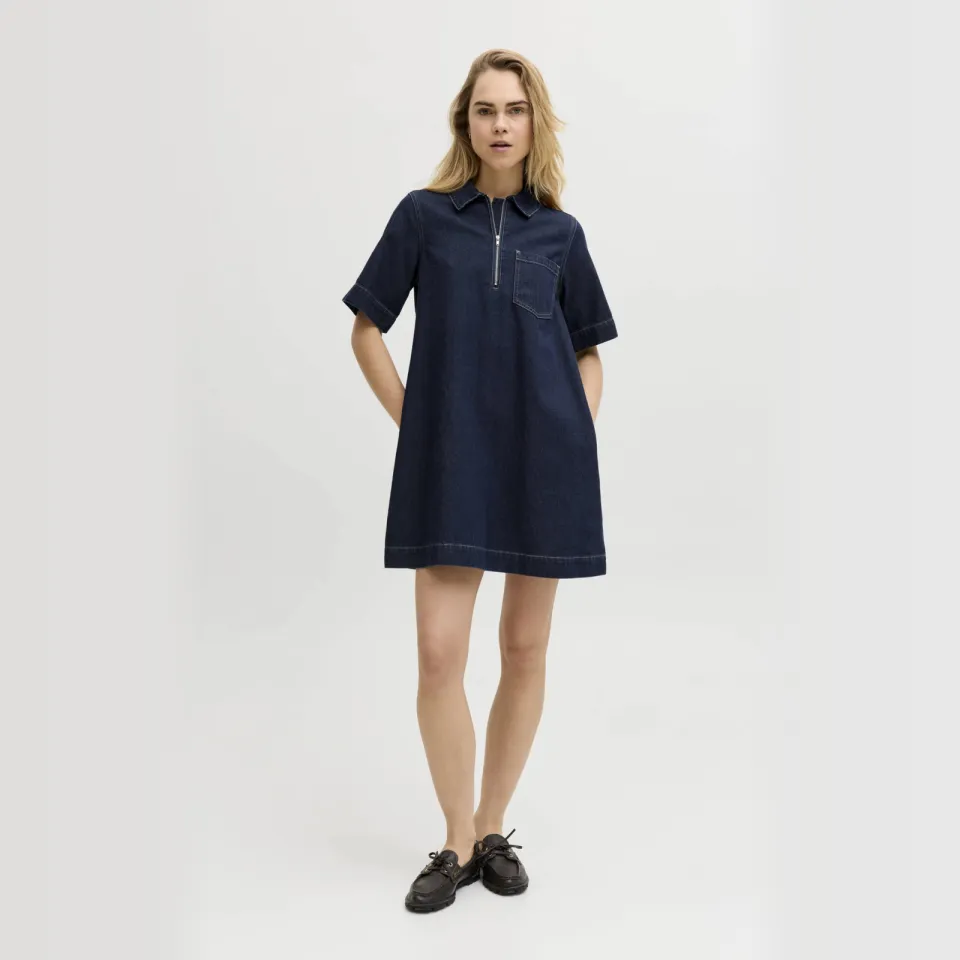 JJXX Amara Klara denimjurk donkerblauw, foto 4