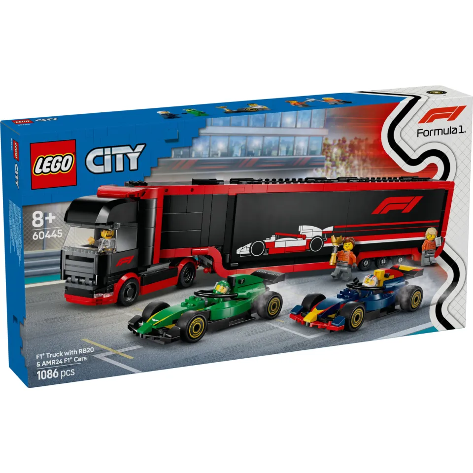 Lego City F1® truck met RB20 en AMR24 F1® auto's 60445, foto 4