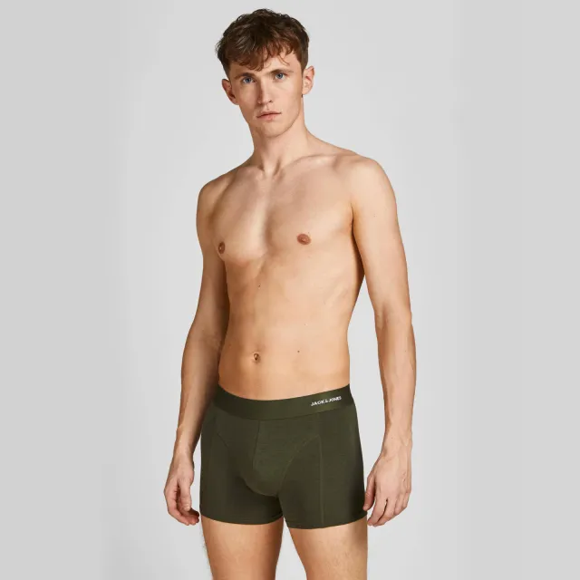 Jack & Jones boxershort JACBASIC met bamboe (set van 3) Groen