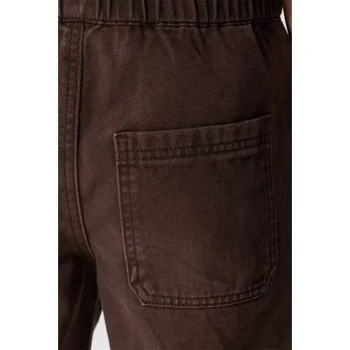 Shoeby casual broek donkerbruin, foto 6