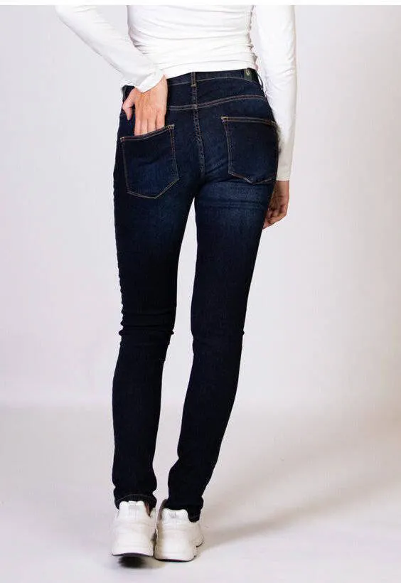 LOVE2WAIT low waist zwangerschaps skinny jeans dark wash, foto 7
