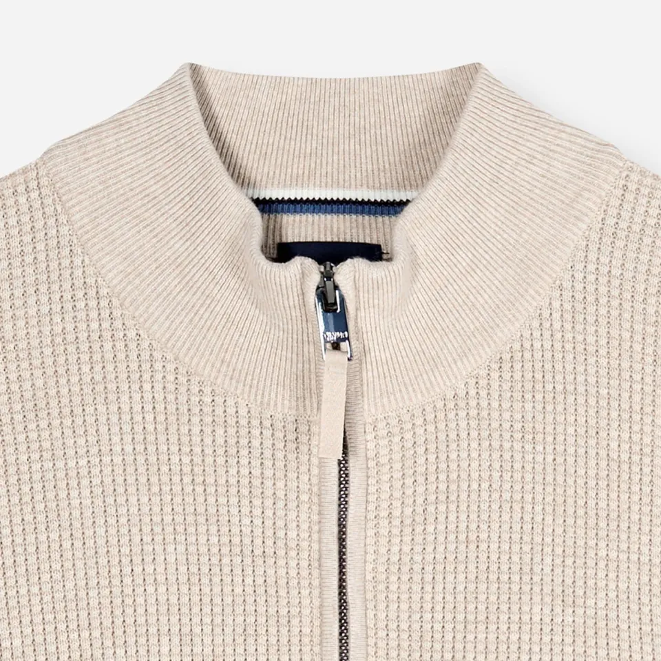 Olymp katoenen regular fit gebreide trui - beige, foto 2