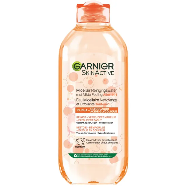 Garnier SkinActive micellair reinigingswater met milde peeling 400 ml