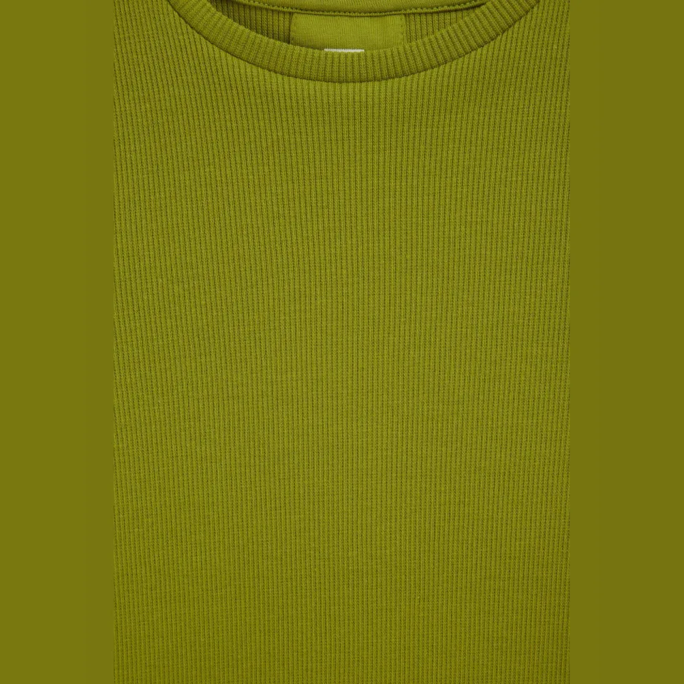 WE Fashion t-shirt met ruches olijfgroen, foto 7