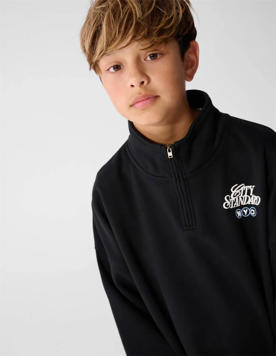 Shoeby sweater met backprint - zwart/wit/blauw, foto 8