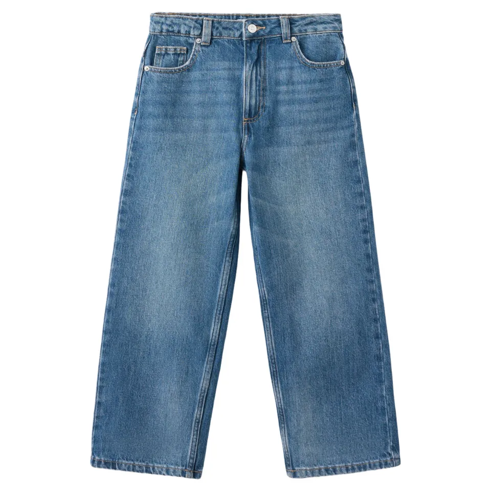 Mango Kids wide leg jeans - mediumblauw, foto 2