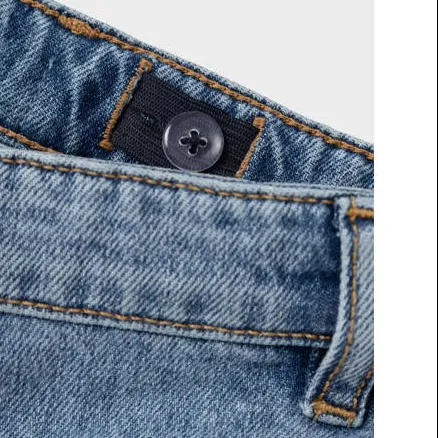 NAME IT KIDS straight fit jeans NKMRYAN medium blue denim, foto 5