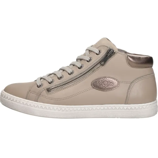 Aqa hoge veterschoenen taupe, foto 2