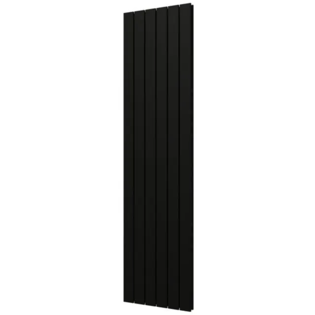 Plieger Designradiator Plieger Cavallino Retto Dubbel 1162 Watt Middenaansluiting 180x45 cm Mat Zwart