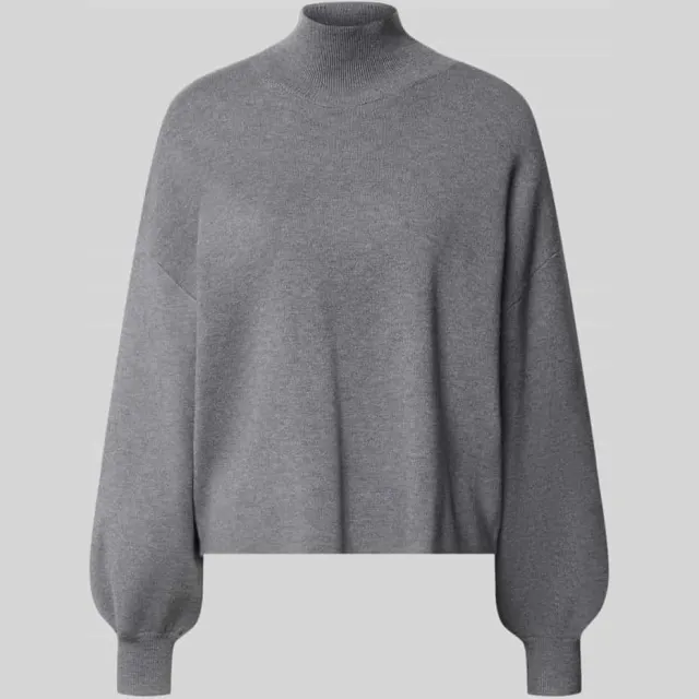 MSCH Copenhagen oversized fit gebreide pullover van viscosemix model 'Mercy East' Grijs
