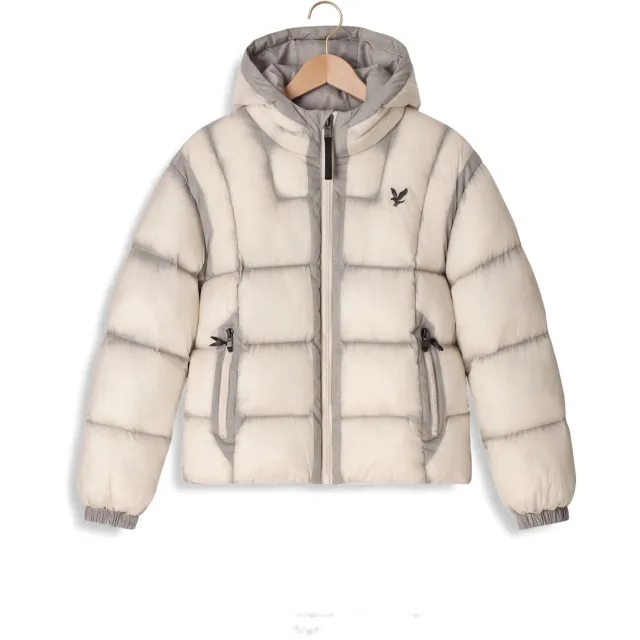 Lyle & Scott Translucent winterjas beige, foto 2