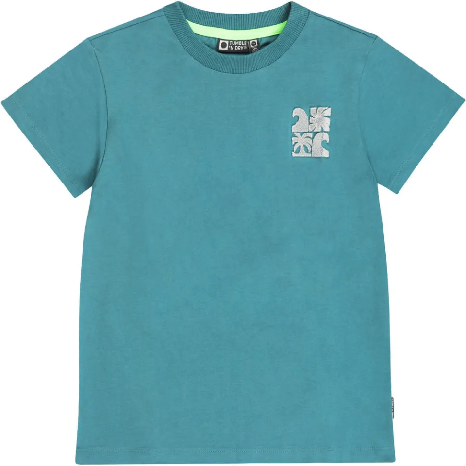Tumble 'n Dry T-shirt met backprint petrol, foto 2
