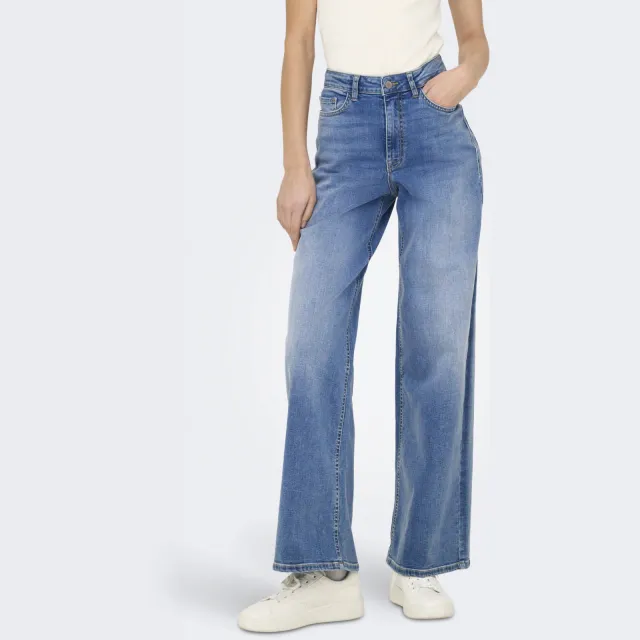 JDY high waist wide leg jeans JDYFELINA medium blue denim, foto 5