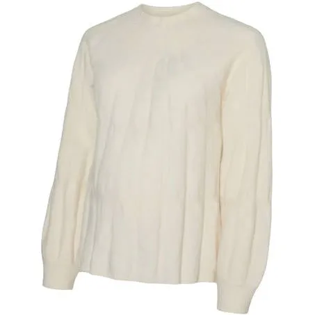 Vero Moda MATERNITY zwangerschaps trui ecru gebreid Dames Polyester Col