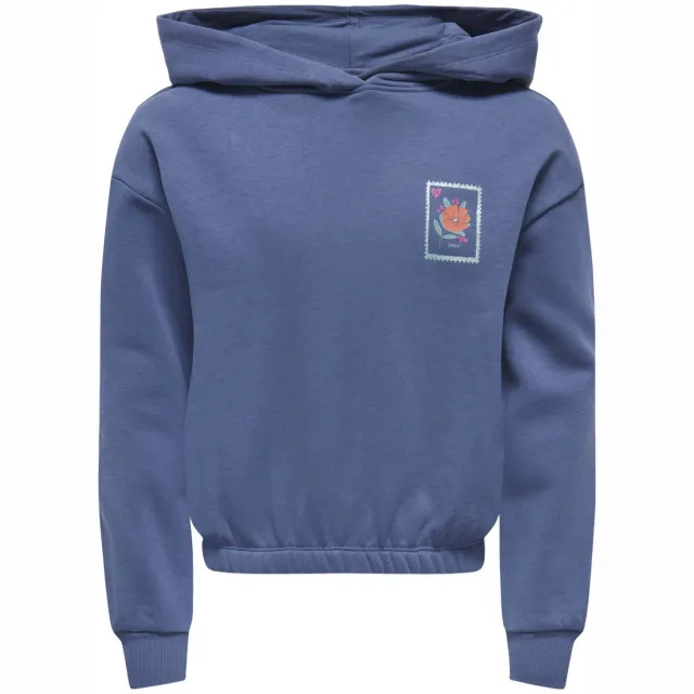 Only KIDS ONLY GIRL hoodie met backprint - blauw