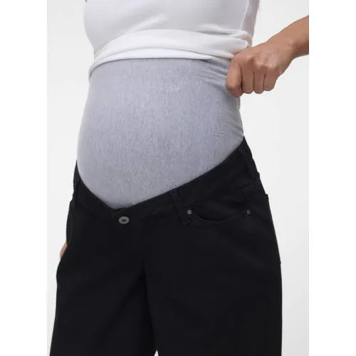 Mamalicious MLMALAGA zwangerschaps wide leg jeans - zwart, foto 5