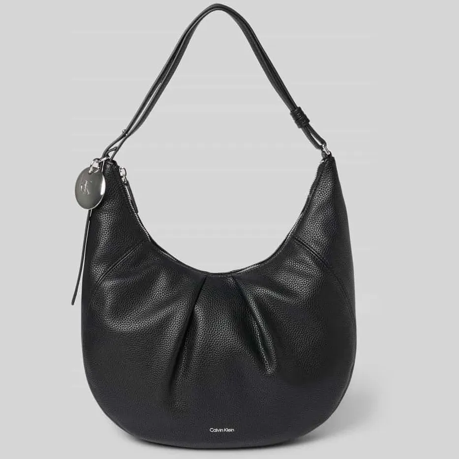 Calvin Klein Engraved HW medium schoudertas zwart, foto 4