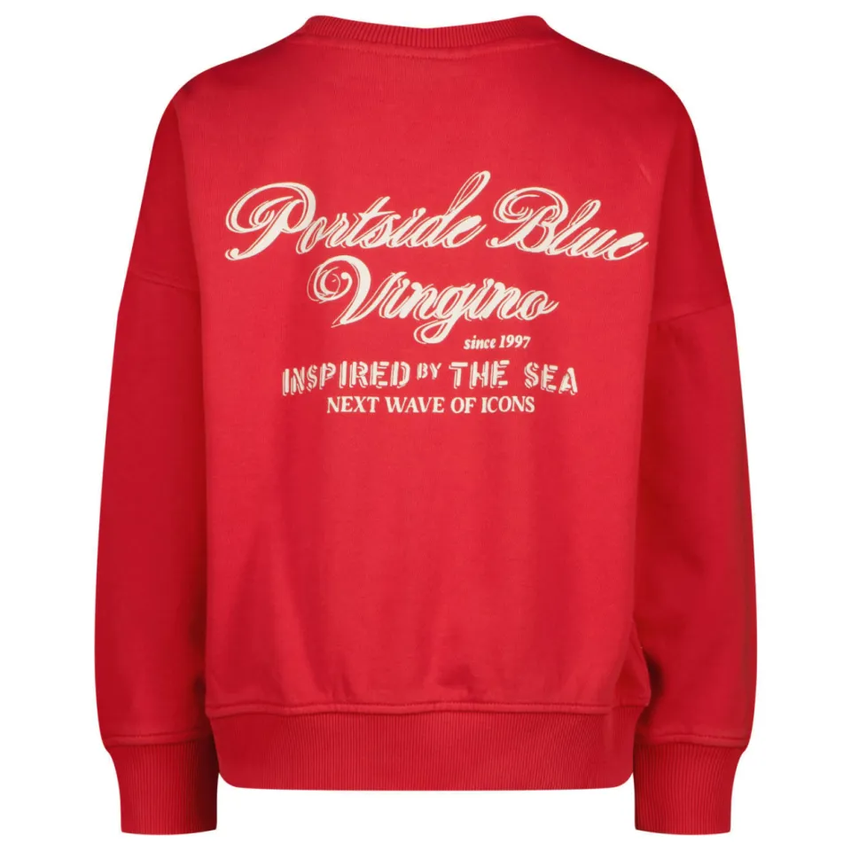 Vingino sweater met backprint - rood, foto 3