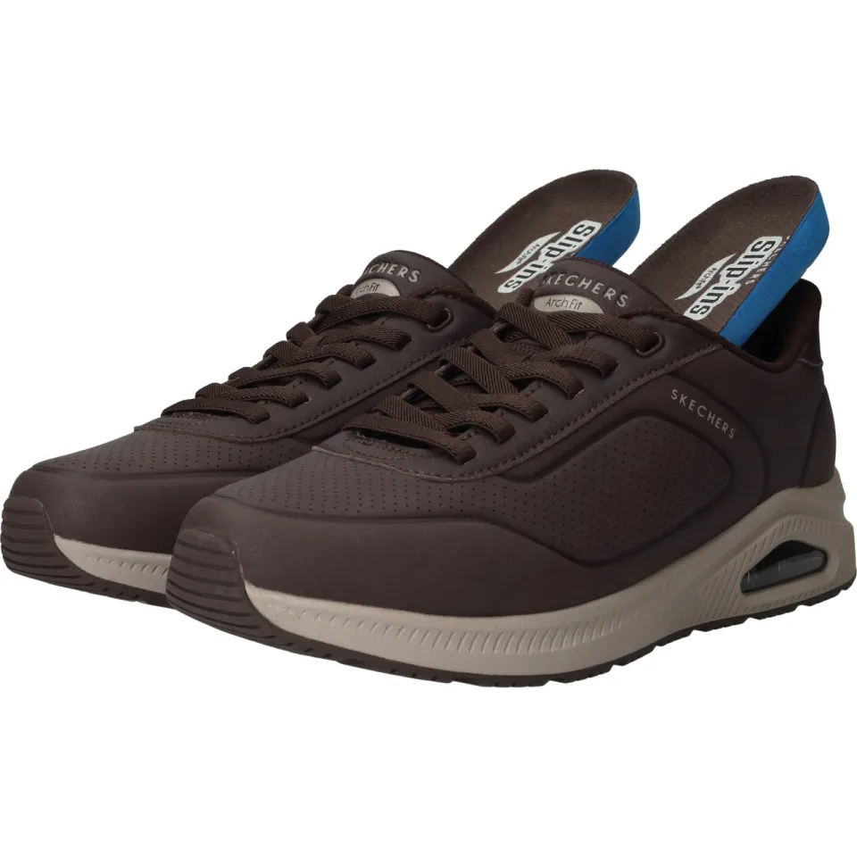 Skechers Slip-Ins Arch Fit Uno sneaker bruin, foto 5