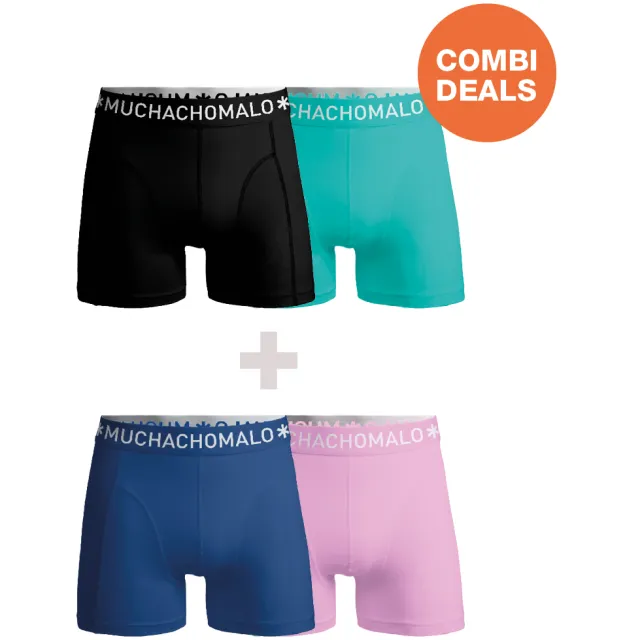 Muchachomalo Heren 2+2-pack Boxershorts Veelkleurig