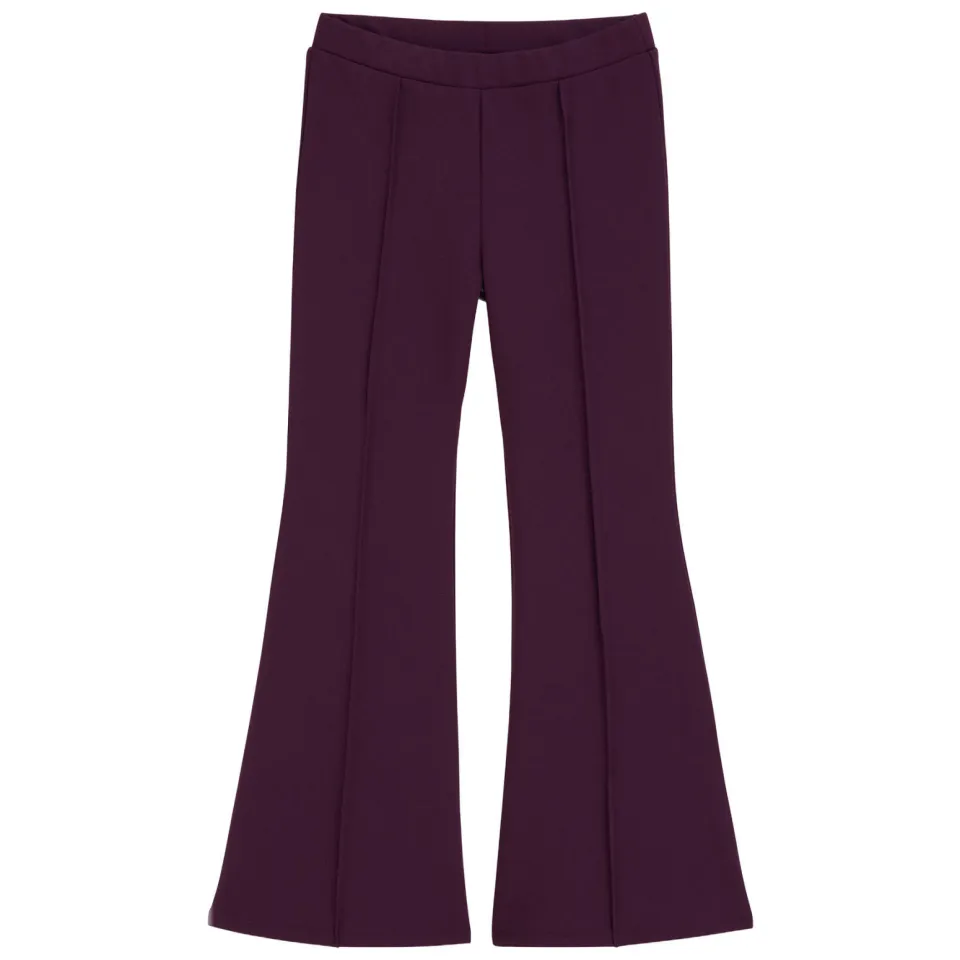 WE Fashion flared broek aubergine, foto 2