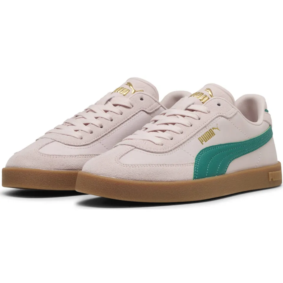 Puma Club II Era suede sneakers roze/groen, foto 4