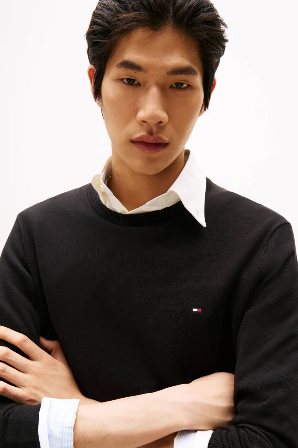 Tommy Hilfiger pullover fijn gebreid zwart, foto 5