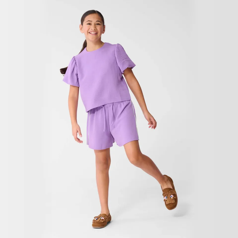 Shoeby GAM-SBTWIST blousetop paars, foto 3