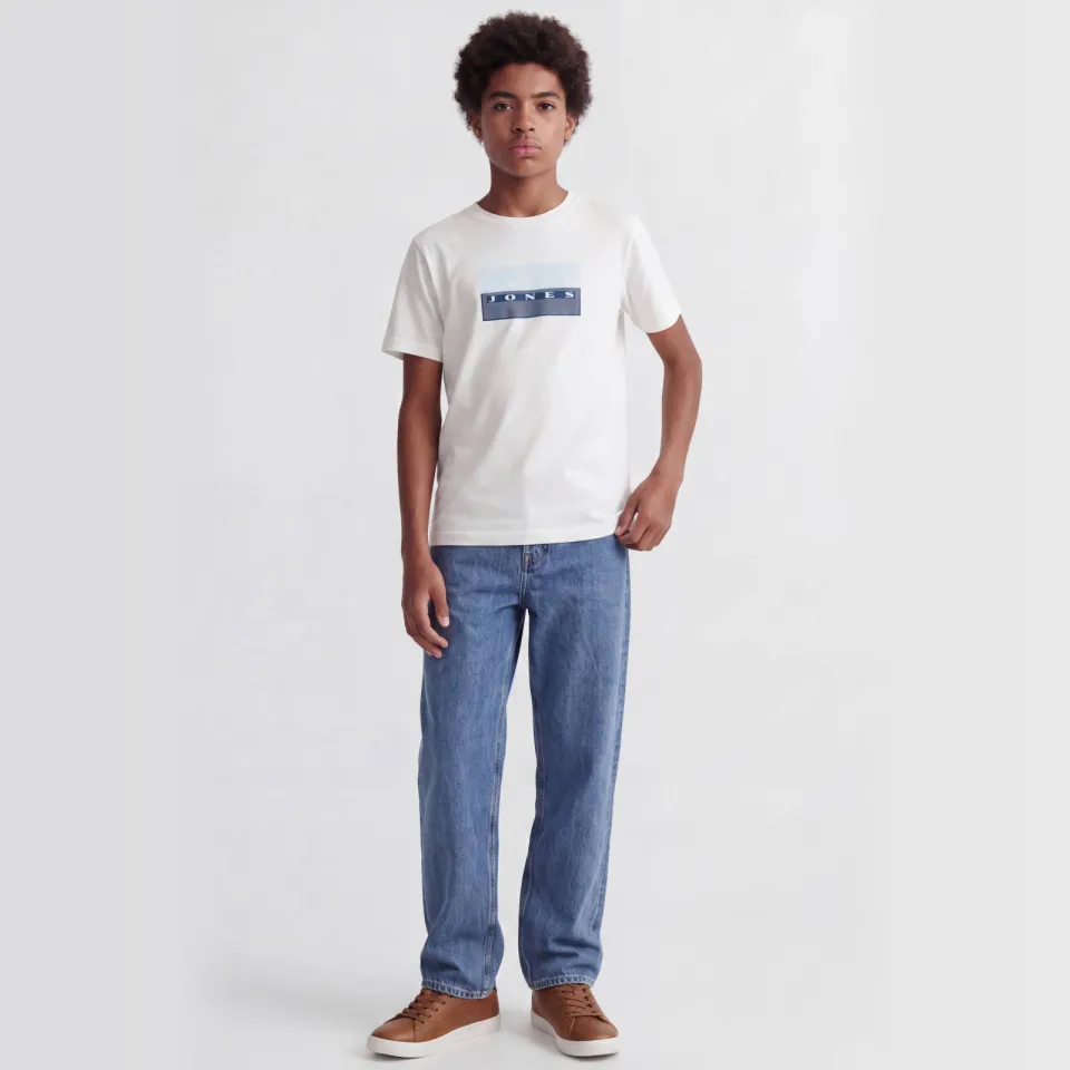 Jack & Jones junior t-shirt wit met print, foto 5